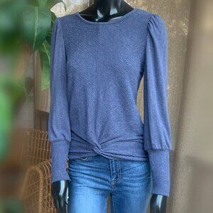 Iz Byer Long Sleeve Boat Neck Knit Top